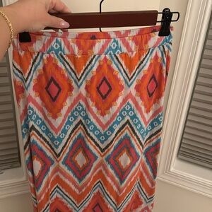 Long summer cotton skirt
